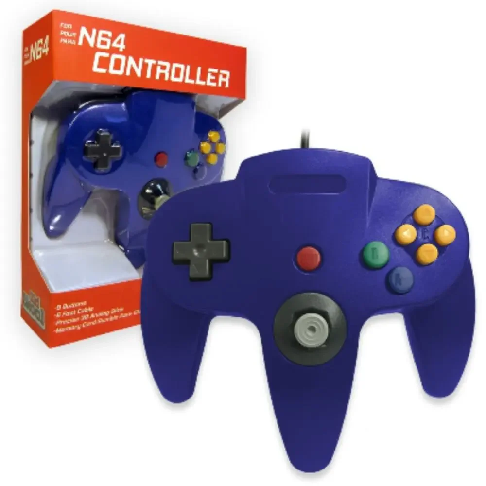 3 N64 Controllers - 3 Colors Bundle (NEW) - Blue Jungle Green Grey - Nintendo64